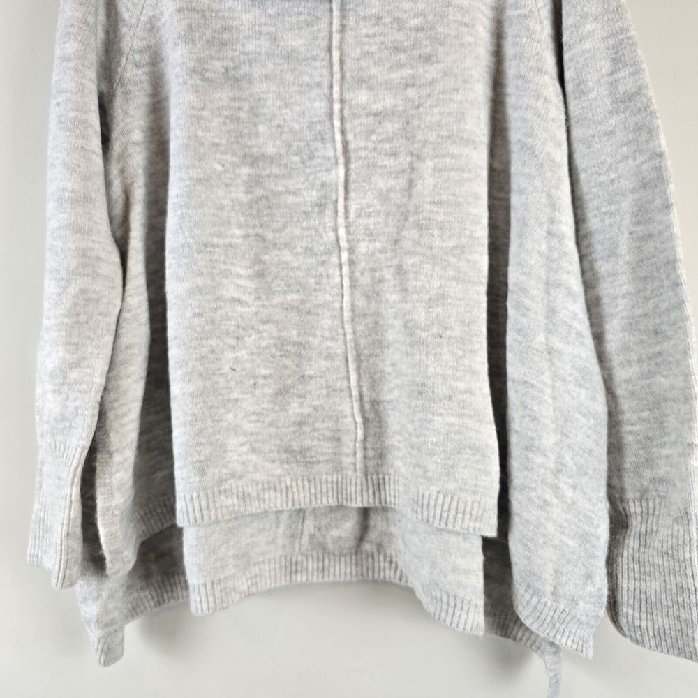 For Thee Women's Gray Alpaca Blend Cowlneck Sweater‎ Large Oversized Soft.D113 - Picture 3 of 9